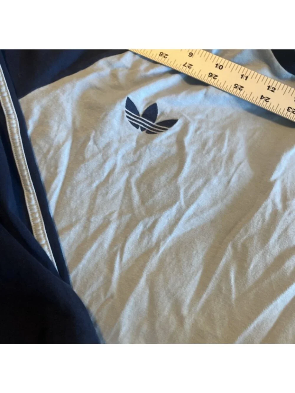 Oasis x Adidas Official Tour Blue 3 Stripe Long Sleeve Concert Tee Dublin XL